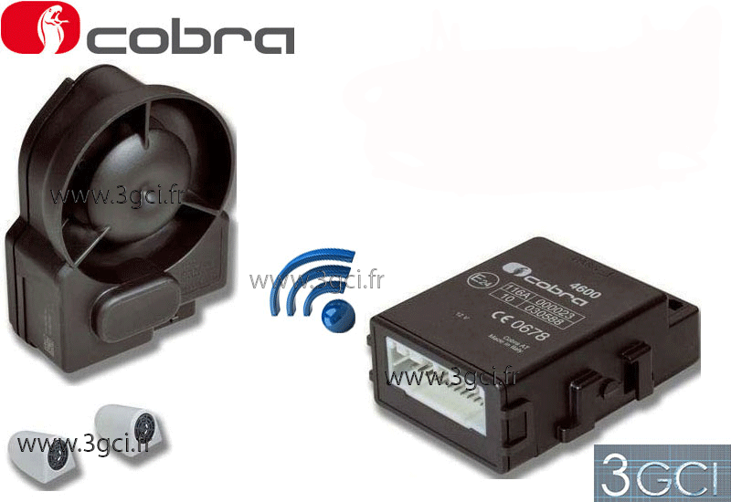 Alarme Voiture Cobra G198 Haut de gamme + 2 télécommandes